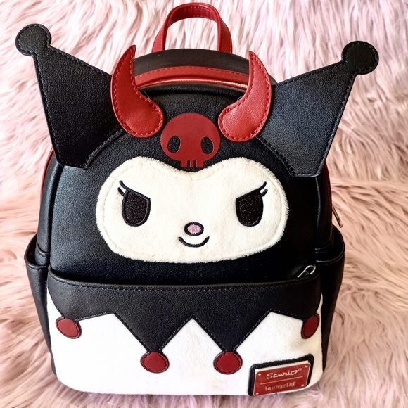 RARE!! Loungefly Kuromi Devil Mini Backpack 2022 HT Expo Exclusive main image 5